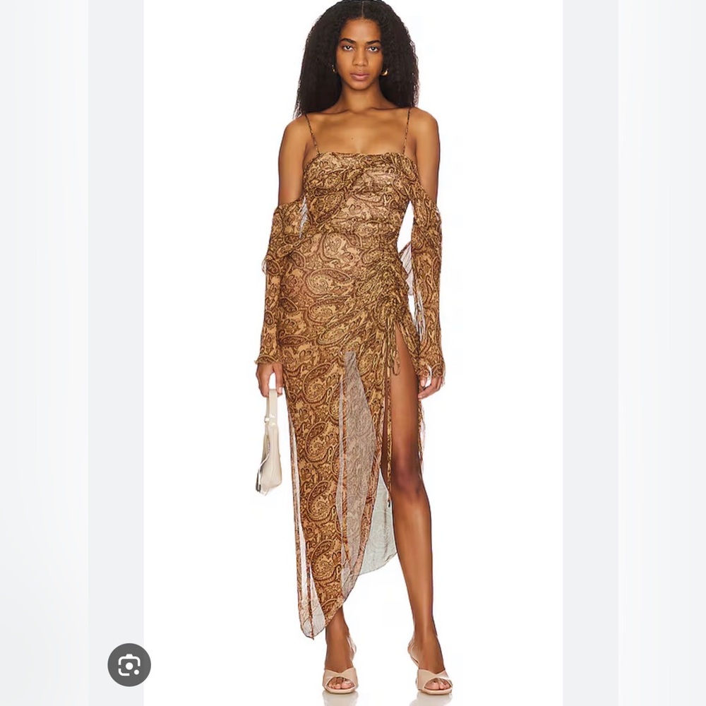 Camila Coelho Brown Semi Translucent Dress